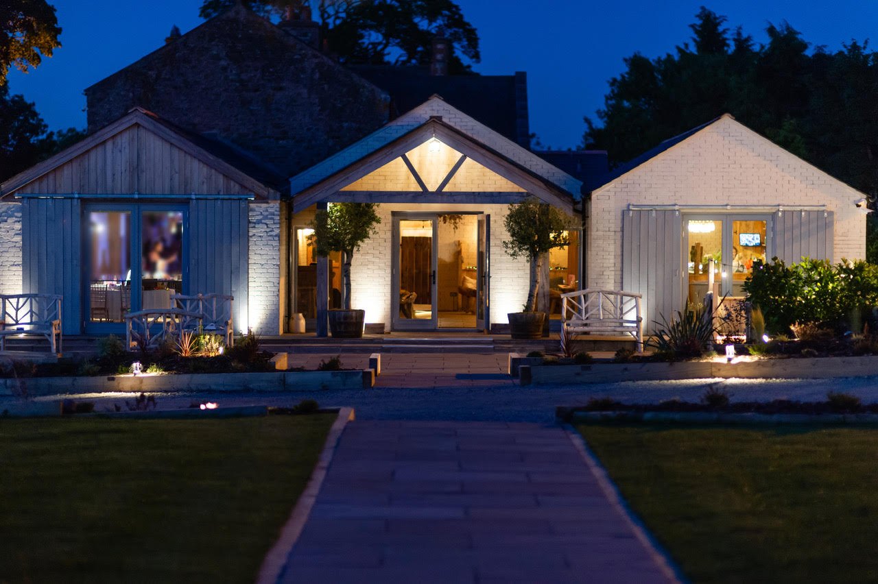 Eden Barn Night Eden Barn at night